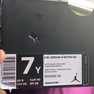Air Jordan 9 Retro BG